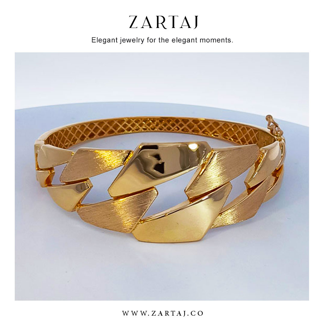 دستبند طلا طرح ساعتی کدdtj۰۲9