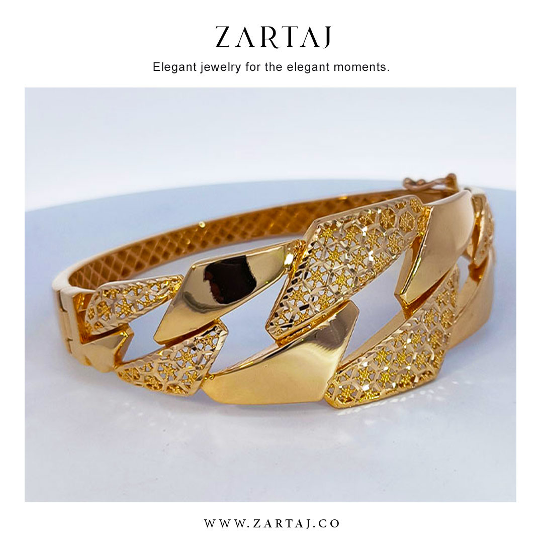 دستبند طلا طرح ساعتی کدdtj۰30