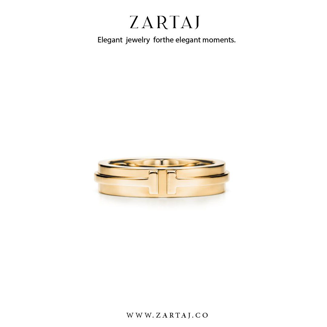 حلقه طلا مردانه طرح تیفانی کد htmt24