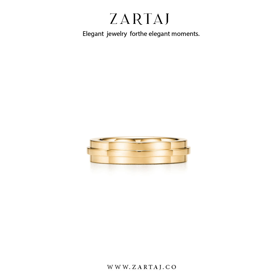 حلقه طلا مردانه طرح تیفانی کد htmt24