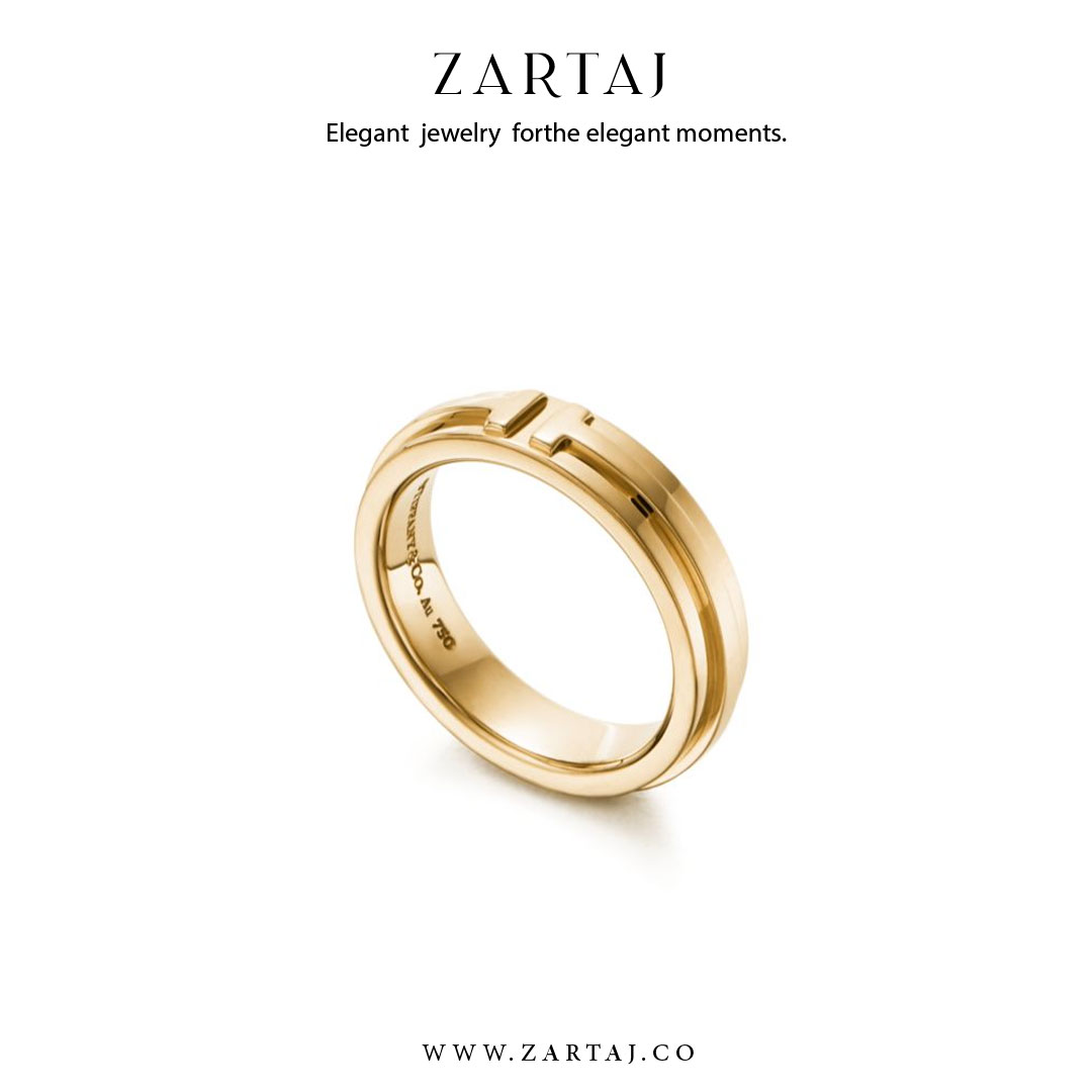 حلقه طلا مردانه طرح تیفانی کد htmt24