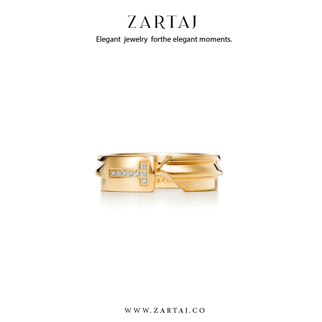 حلقه طلا مردانه طرح تیفانی کد htmt23