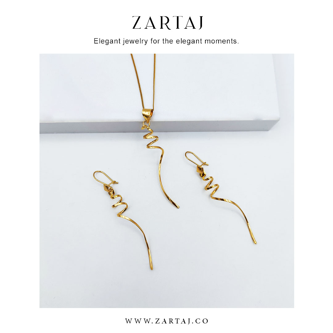 نیم ست طلا کاترینا زرتاج کد nstkz۰4