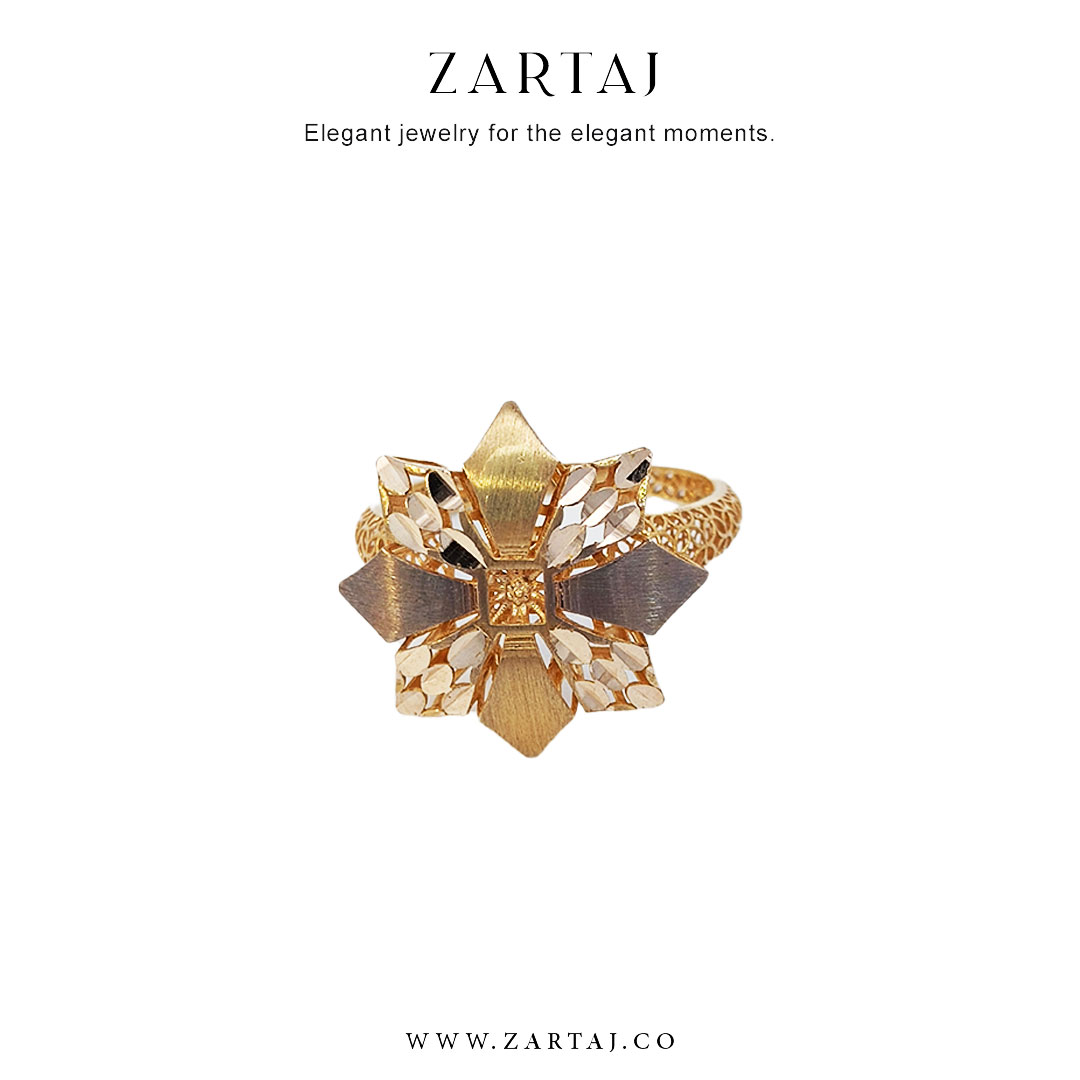 انگشتر طلاطرح گل atgz۰4