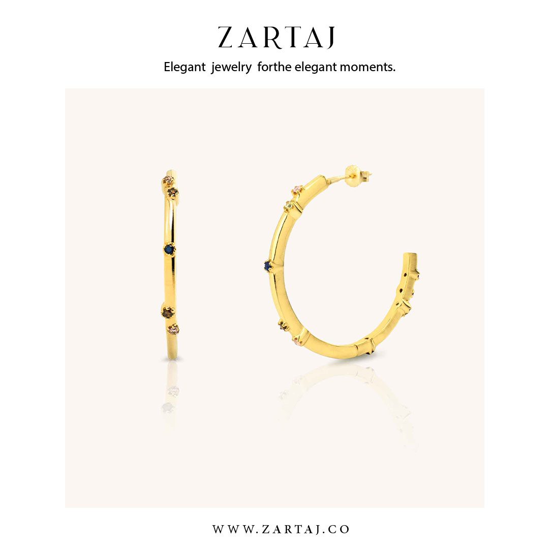 گوشواره طلا زرتاج کد gtz۰۴5
