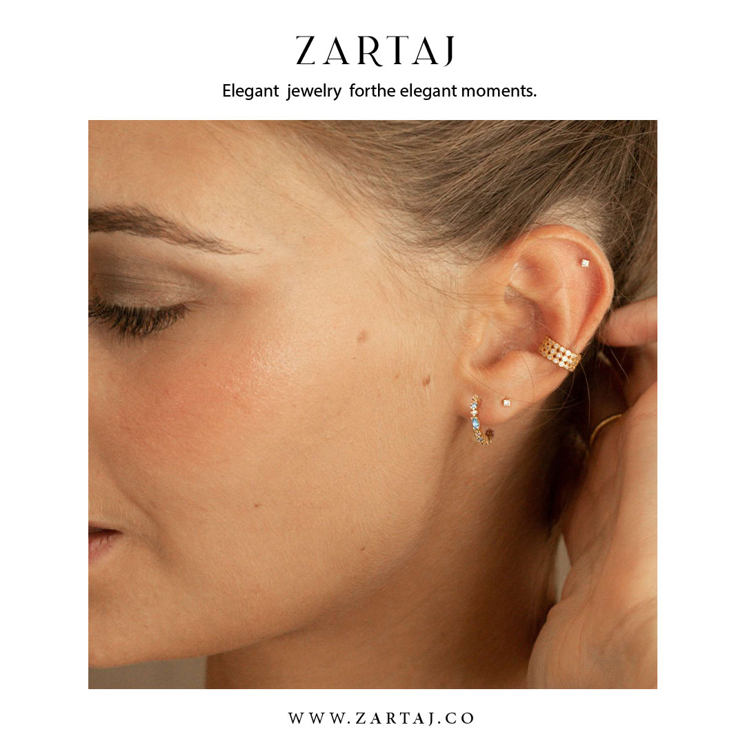 گوشواره طلا زرتاج کد gtz۰۴6