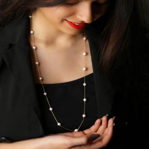گردنبند طلا رو لباسی | زرتاج