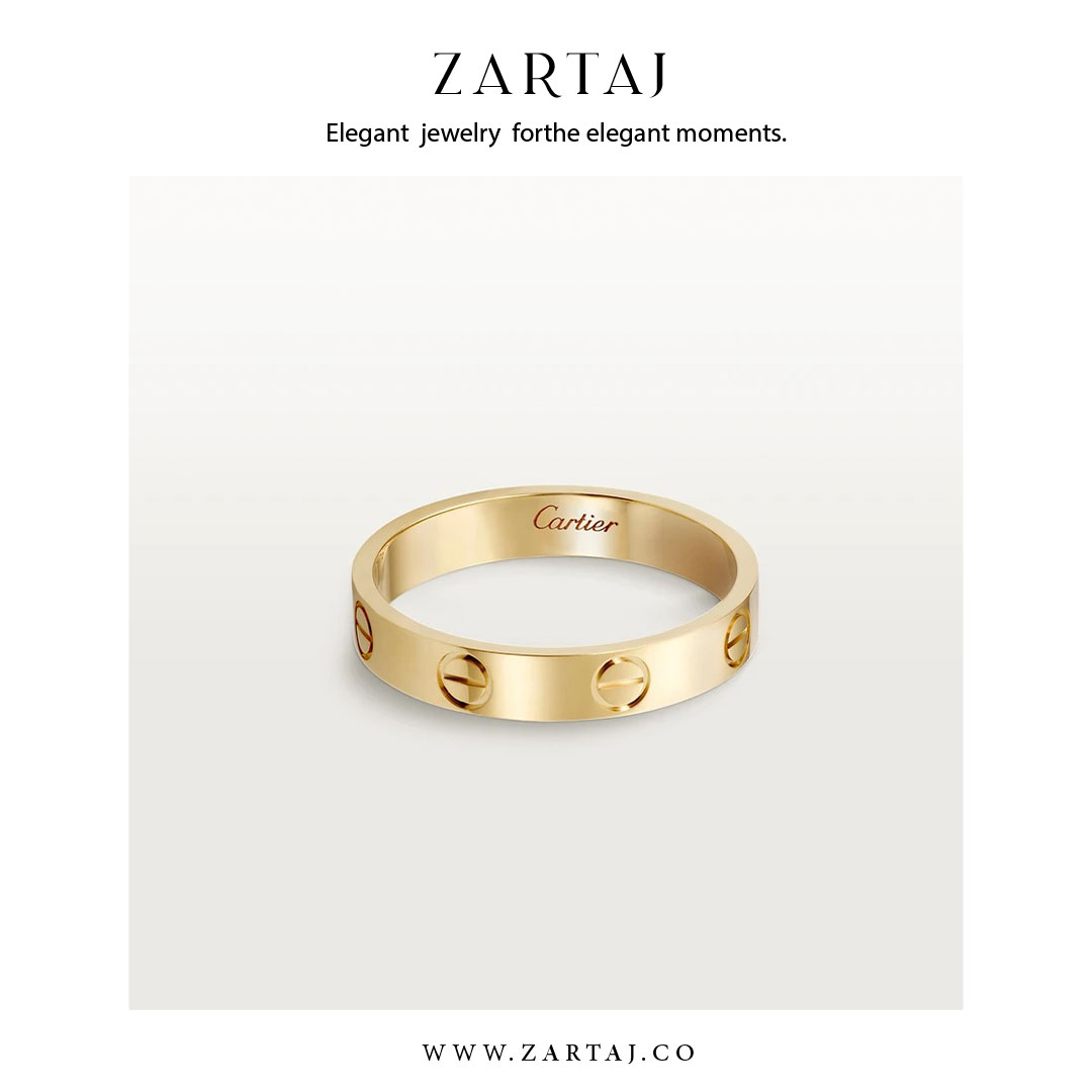حلقه کارتیه طرح عشق کد cr01