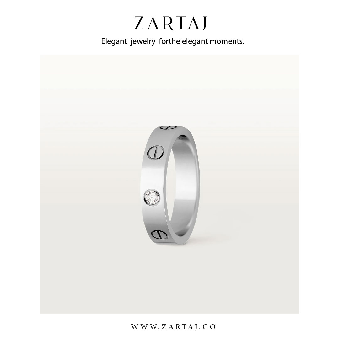 حلقه کارتیه طرح عشق کد cr02