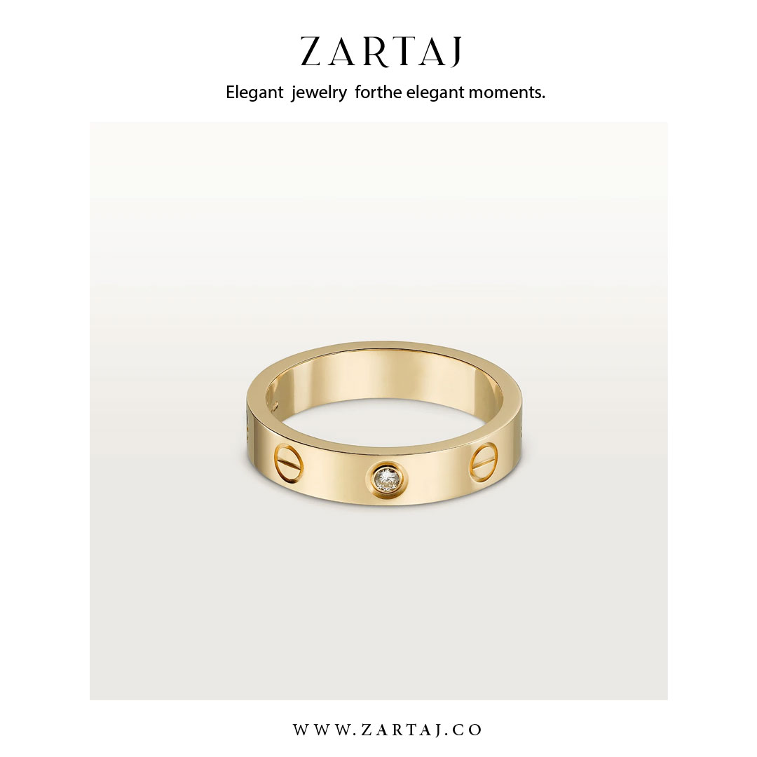 حلقه کارتیه طرح عشق کد cr02