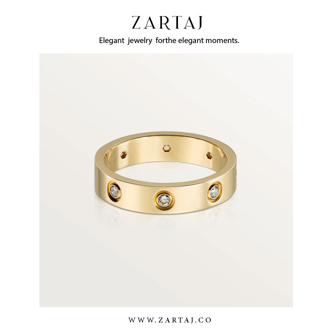حلقه کارتیه طرح عشق کد cr03