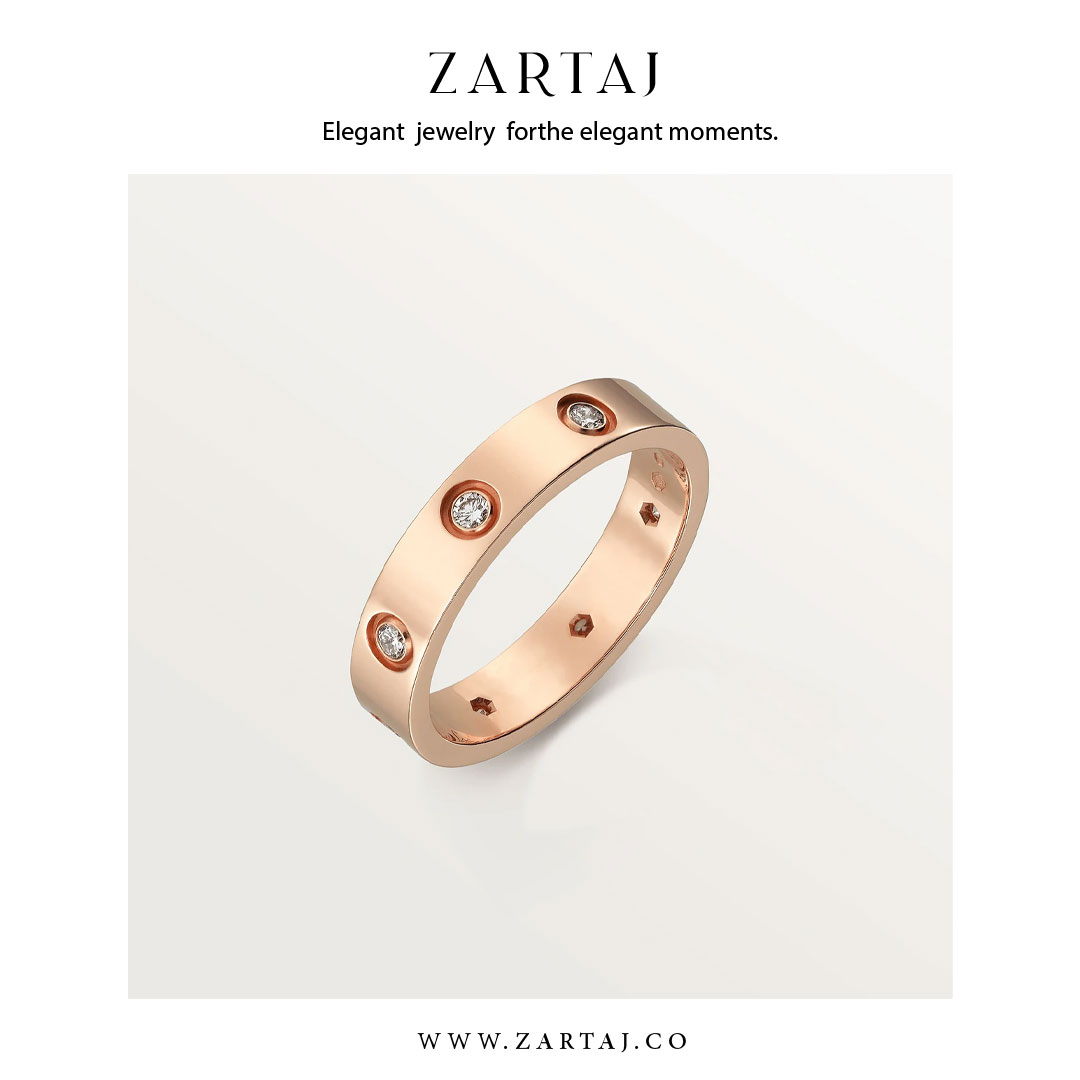 حلقه کارتیه طرح عشق کد cr03
