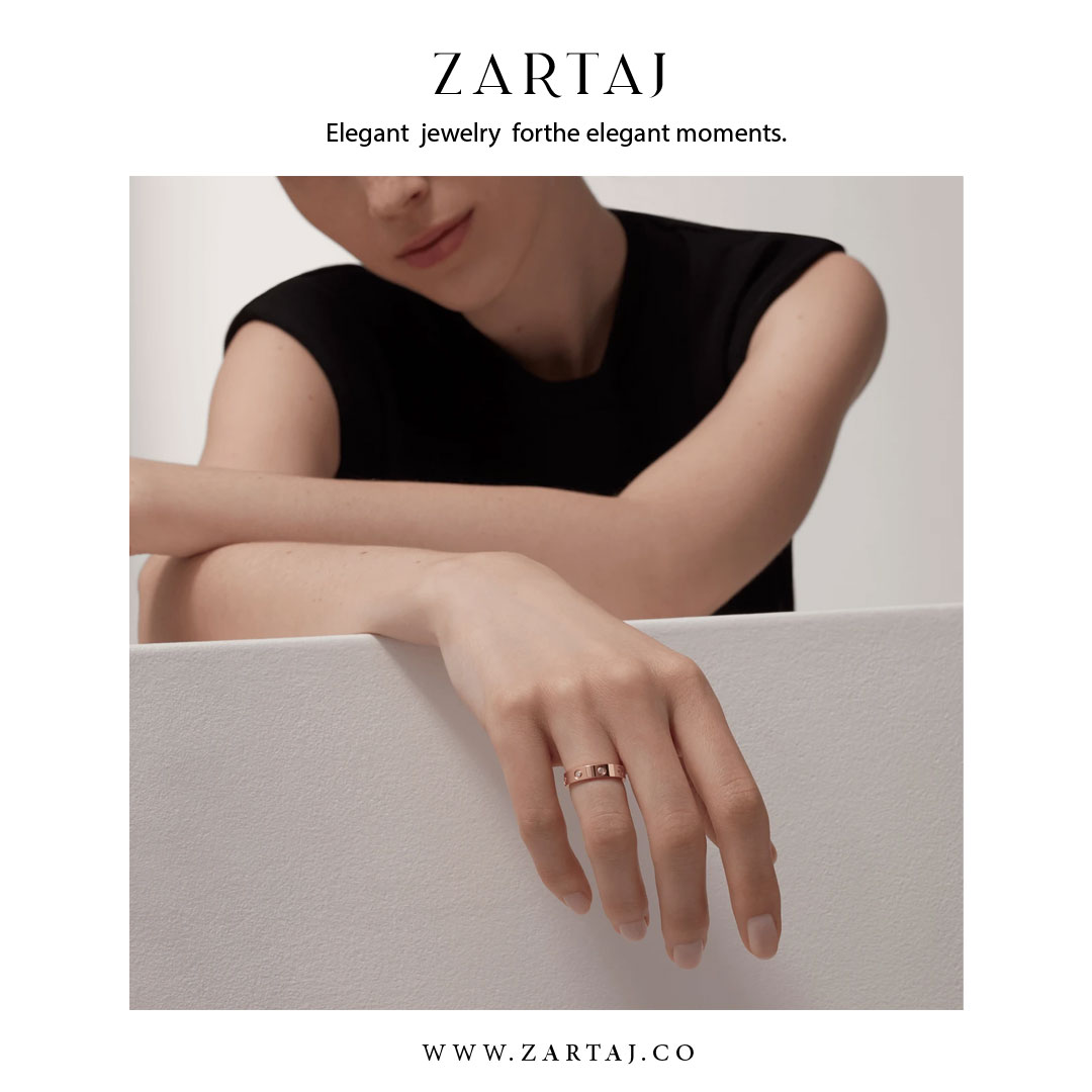 حلقه کارتیه طرح عشق کد cr03