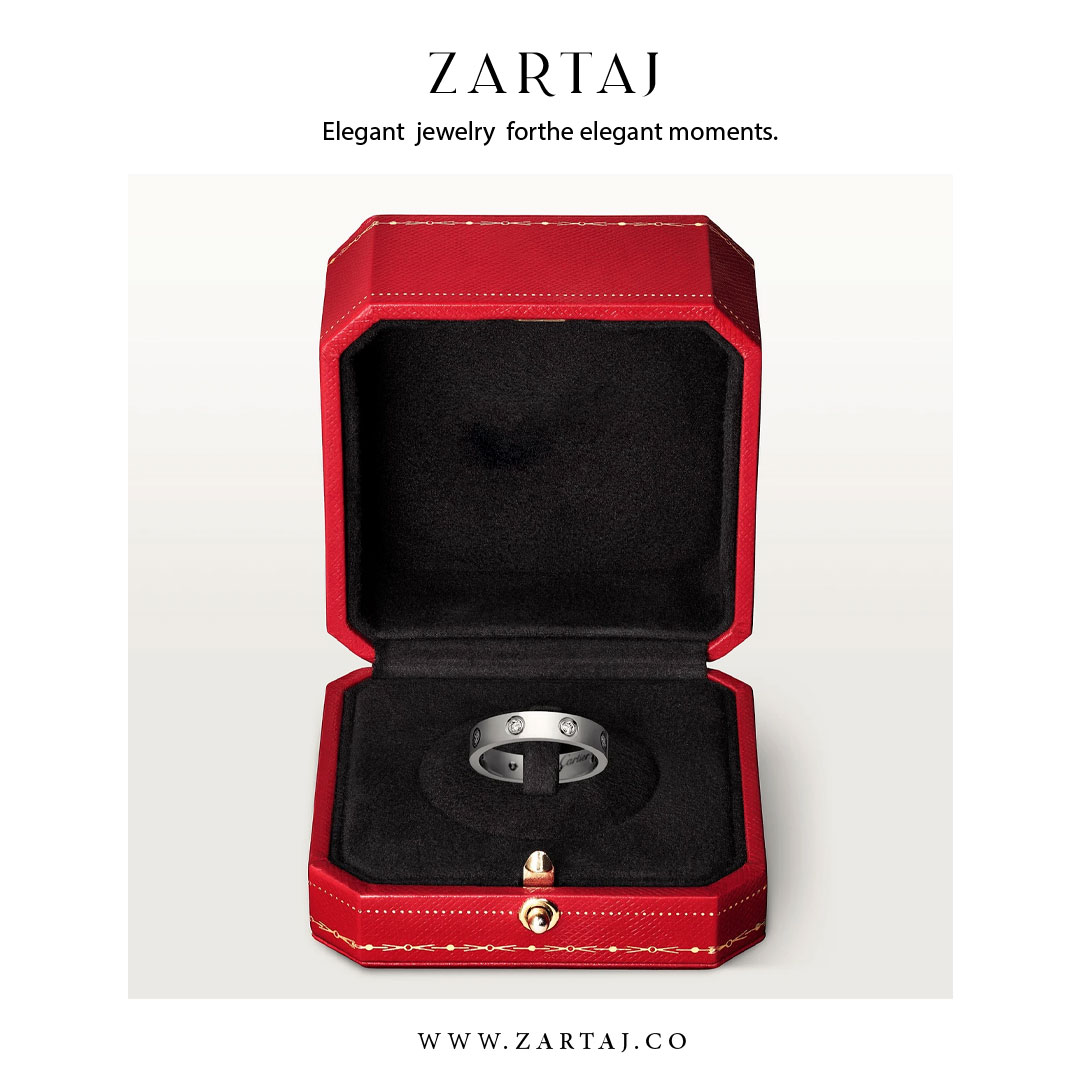 حلقه کارتیه طرح عشق کد cr03