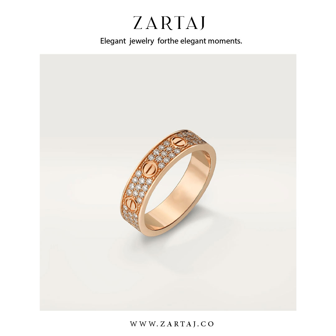 حلقه کارتیه طرح عشق کد cr04