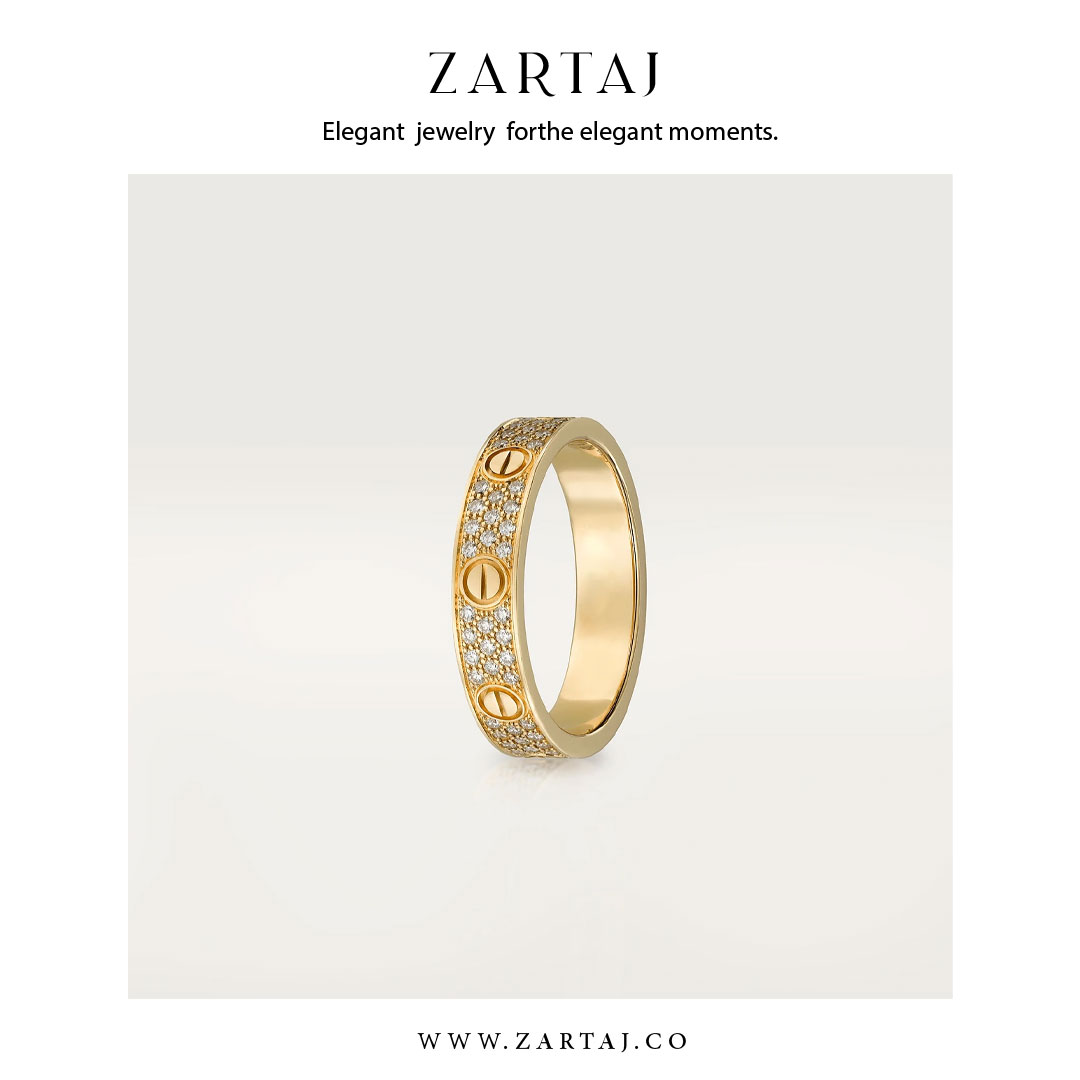 حلقه کارتیه طرح عشق کد cr04