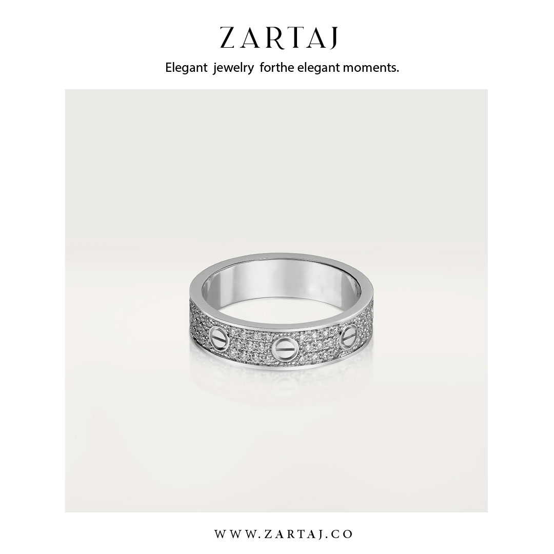 حلقه کارتیه طرح عشق کد cr04