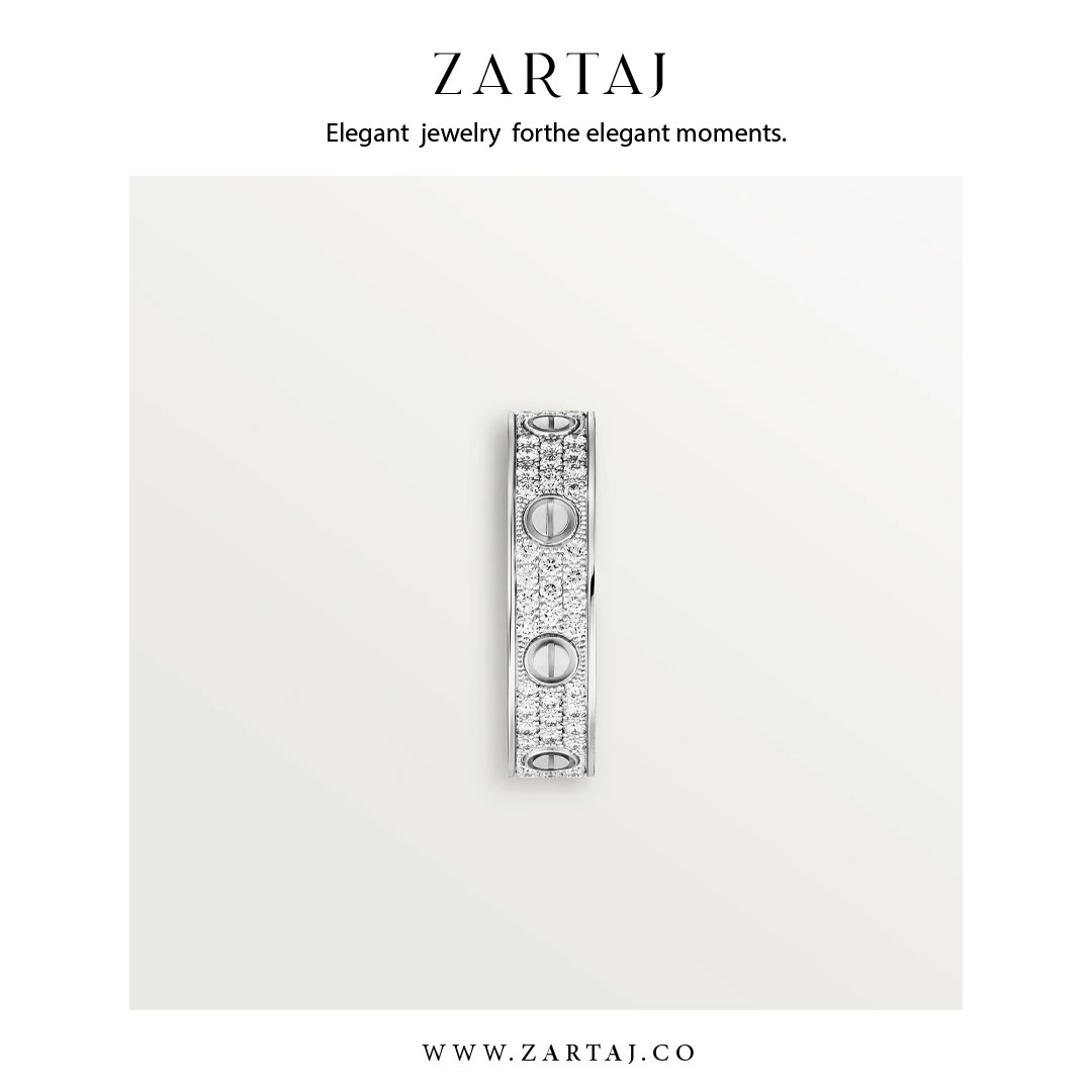 حلقه کارتیه طرح عشق کد cr04