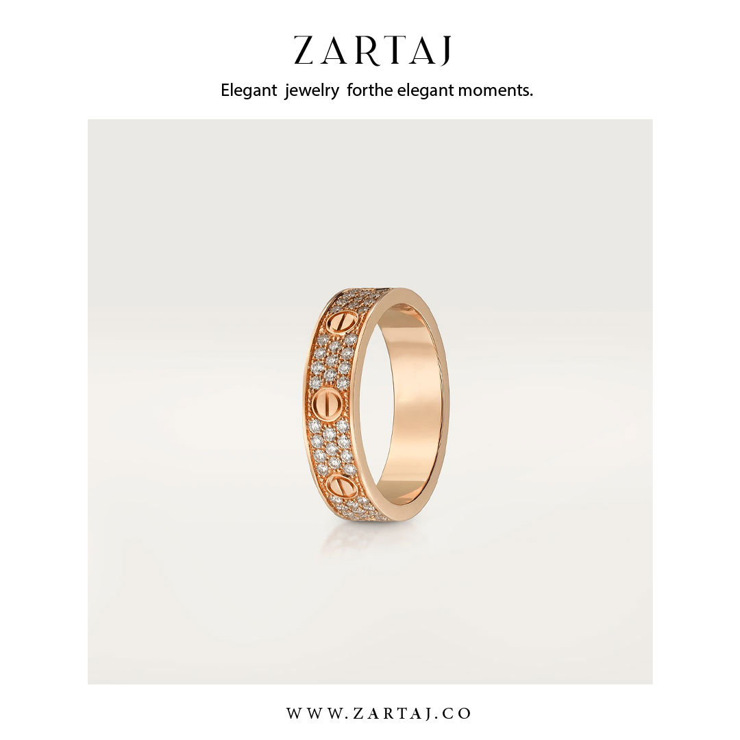 حلقه کارتیه طرح عشق کد cr04
