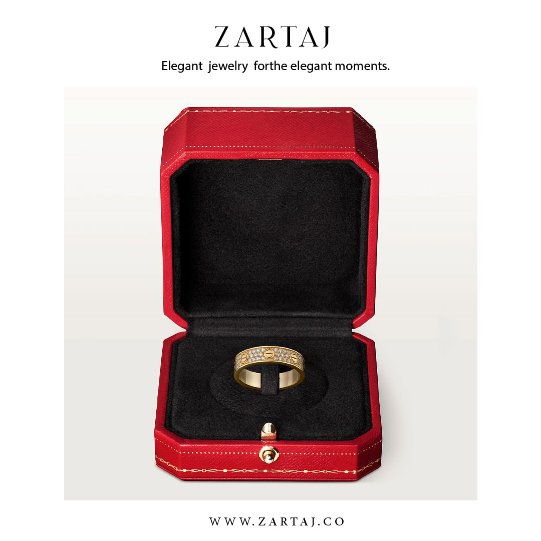 حلقه کارتیه طرح عشق کد cr04