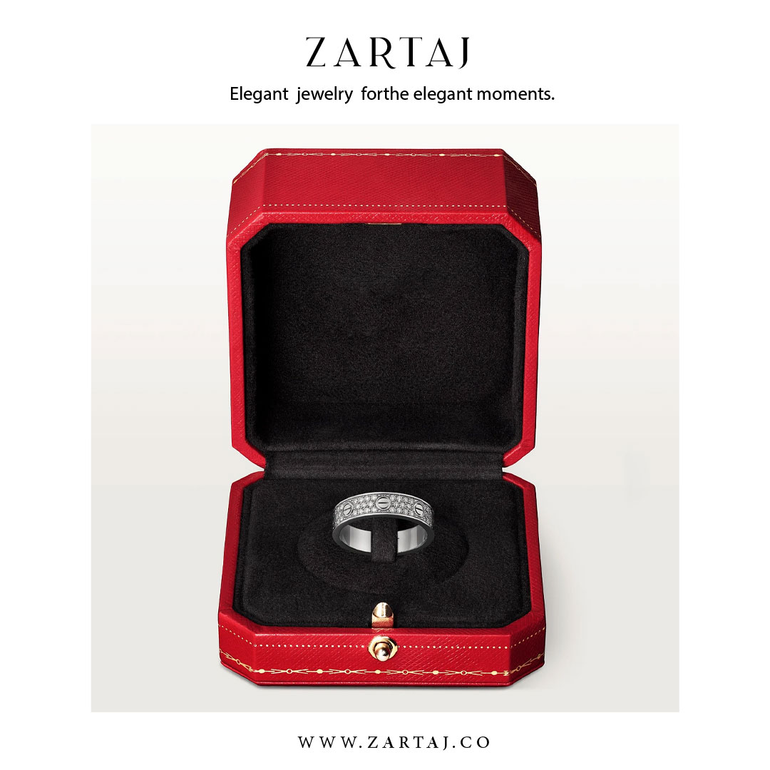 حلقه کارتیه طرح عشق کد cr04