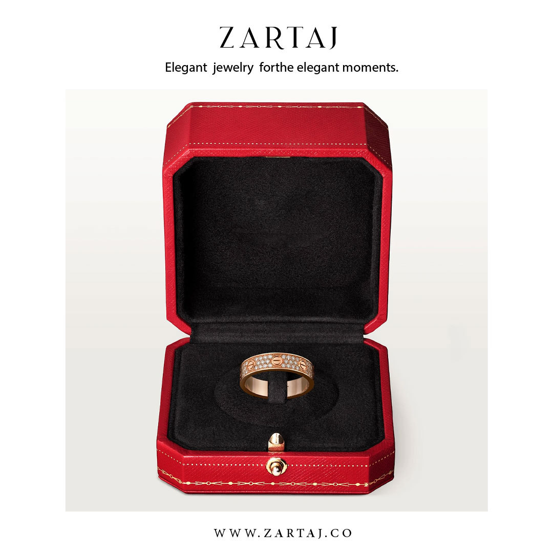 حلقه کارتیه طرح عشق کد cr04