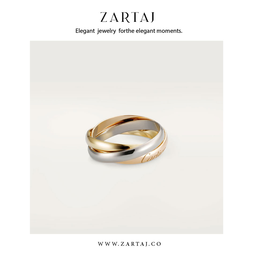 حلقه کارتیه طرح ترینیتی کد cr05
