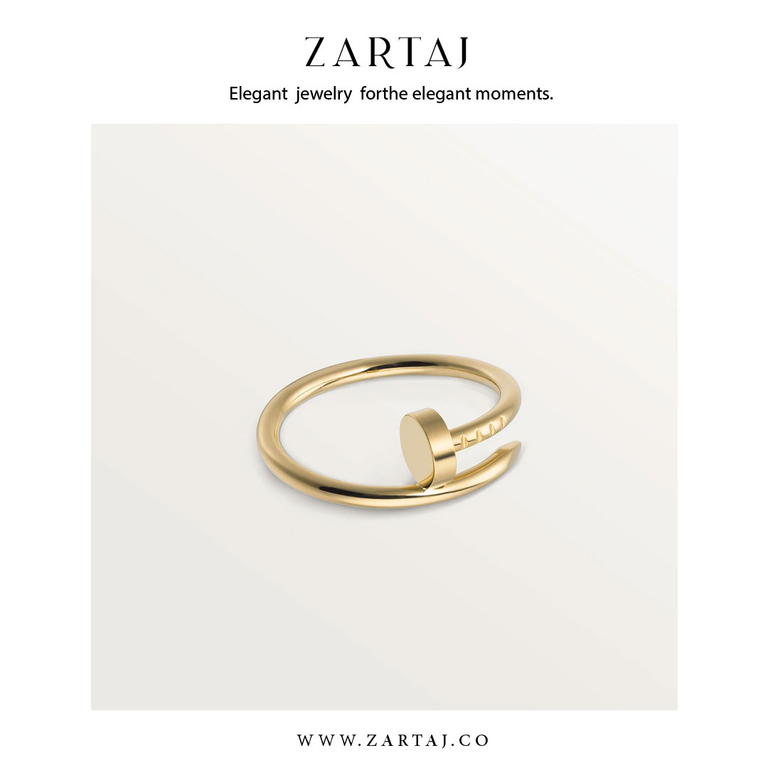 حلقه کارتیه طرح میخ کد cr012