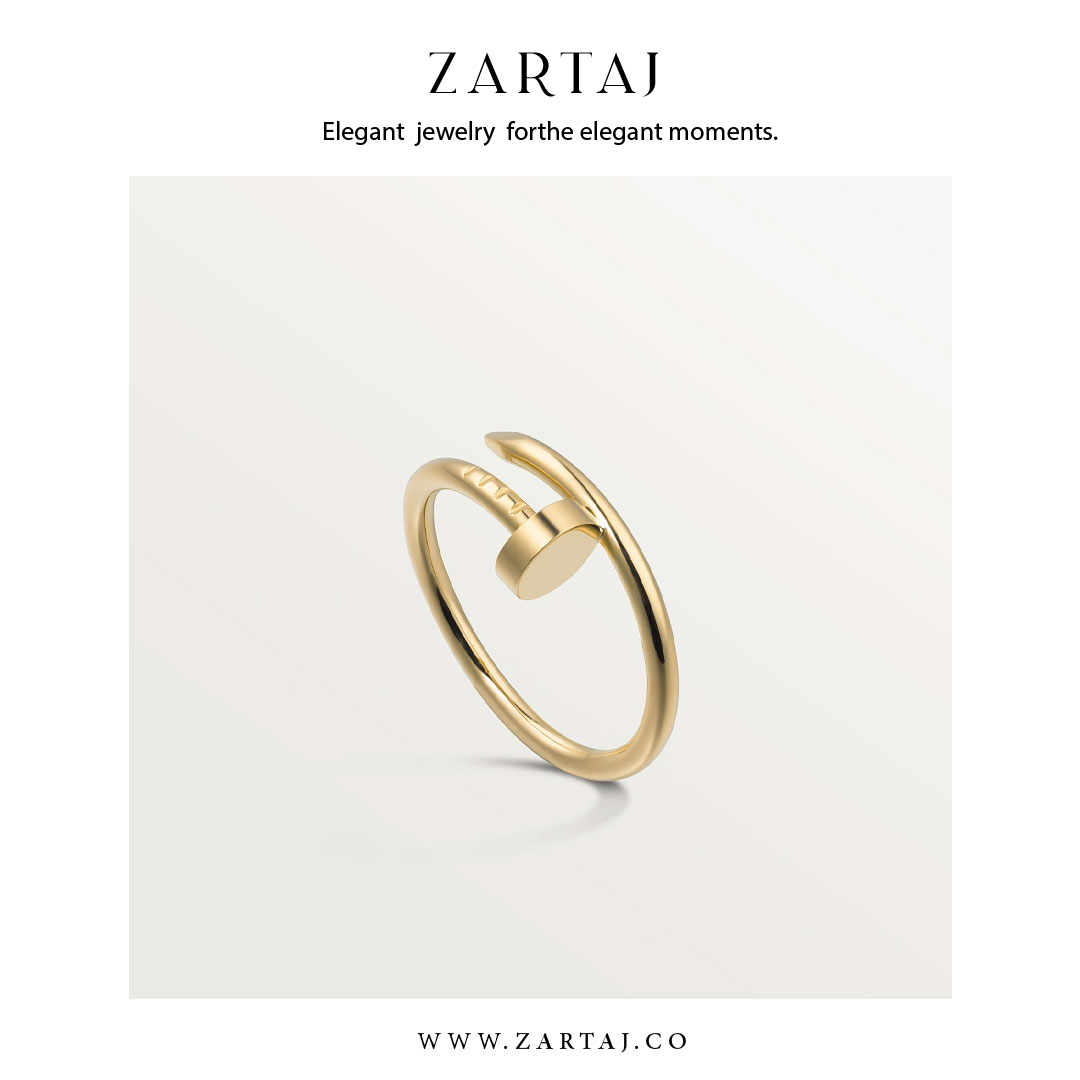 حلقه کارتیه طرح میخ کد cr012