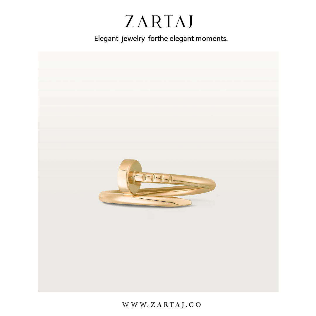 حلقه کارتیه طرح میخ کد cr012