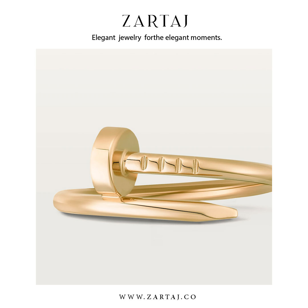 حلقه کارتیه طرح میخ کد cr012