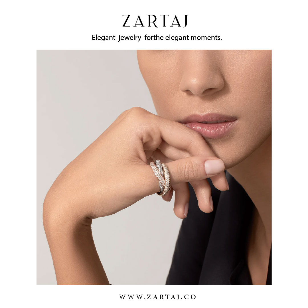 حلقه کارتیه طرح ترینیتی  کد cr09